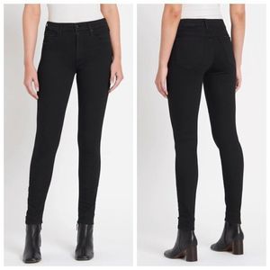 Mother The Looker Jeans Not Guilty Black Women’s Size 24 Mid Rise Skinny Stretch